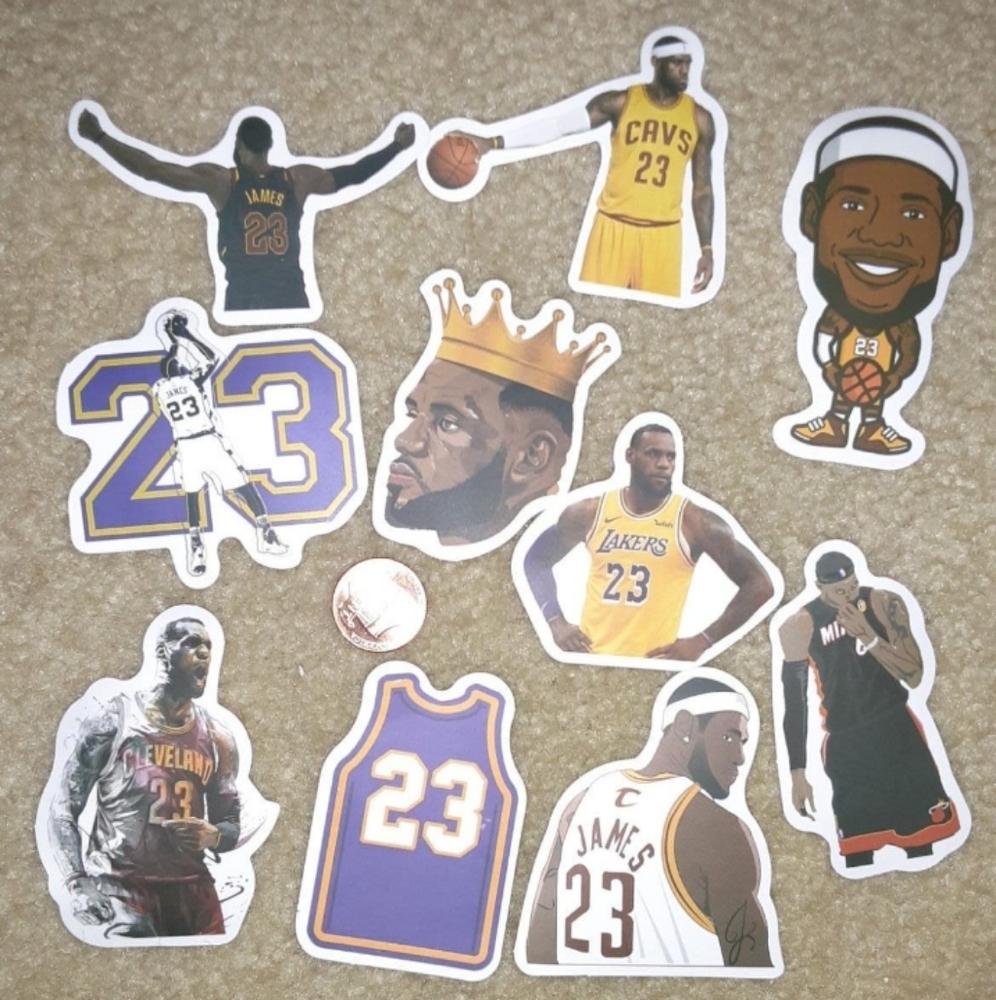 10 Lebron Stickers